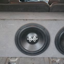 2-12" Subs, Amp And Box