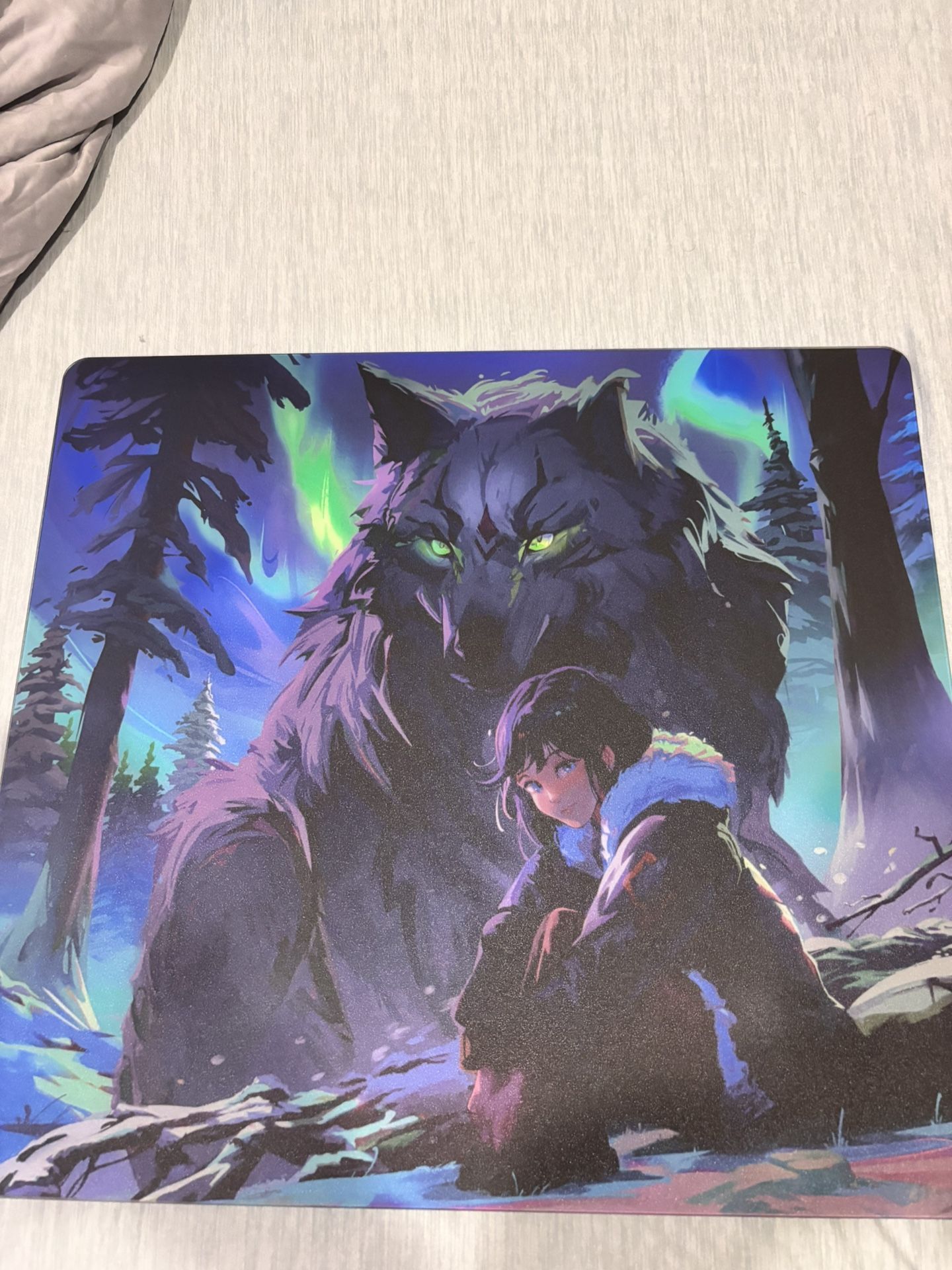 The Guardian by tekkusai glass mousepad