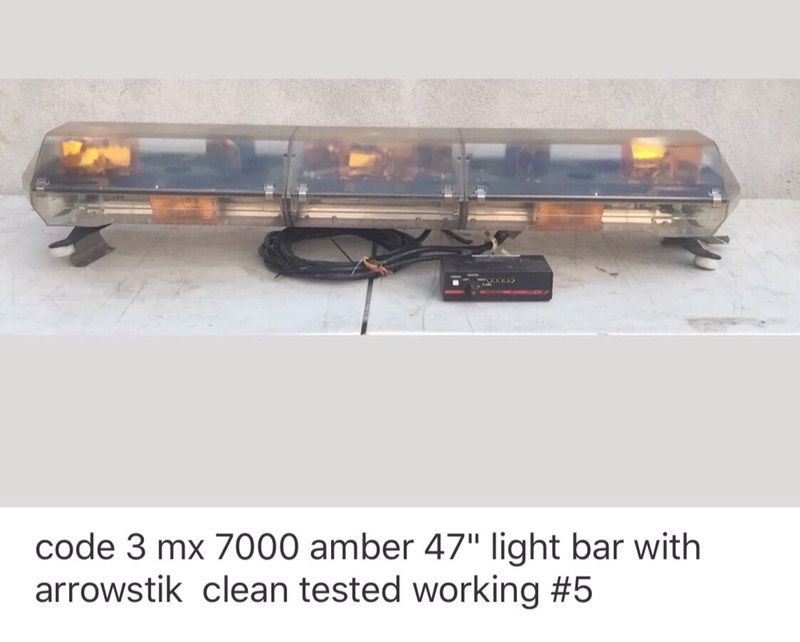 Code 3 mx7000 amber lightbar arrowstik