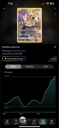 Mimikyu secret rare