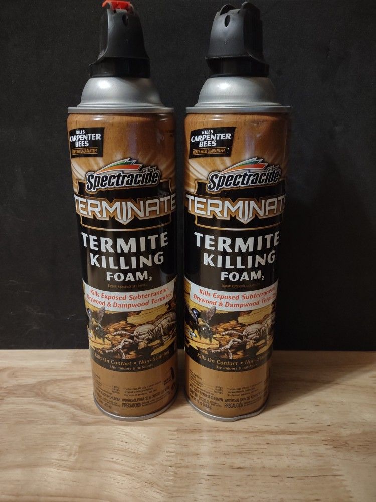 2 Cans Of Spectracide Terminate Termite Killing Foam
