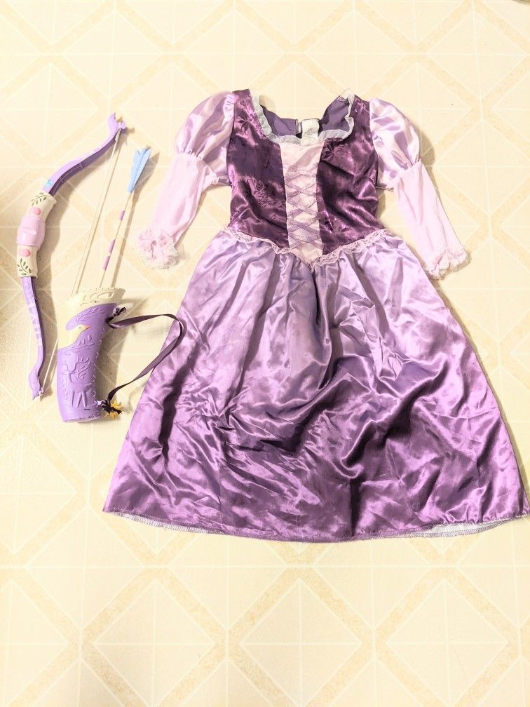 Girls Size 6-6x Princess Rapunzel + accessories