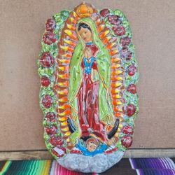 💥 Talavera Virgen Decoracion Para Pared💥