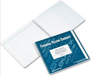 Ekonomik Check/Deposit Register (EKOA), White, 10" X 8 3/4"
