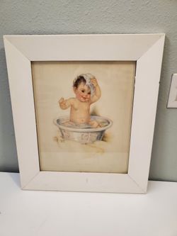 Vintage Charlotte Becker baby print