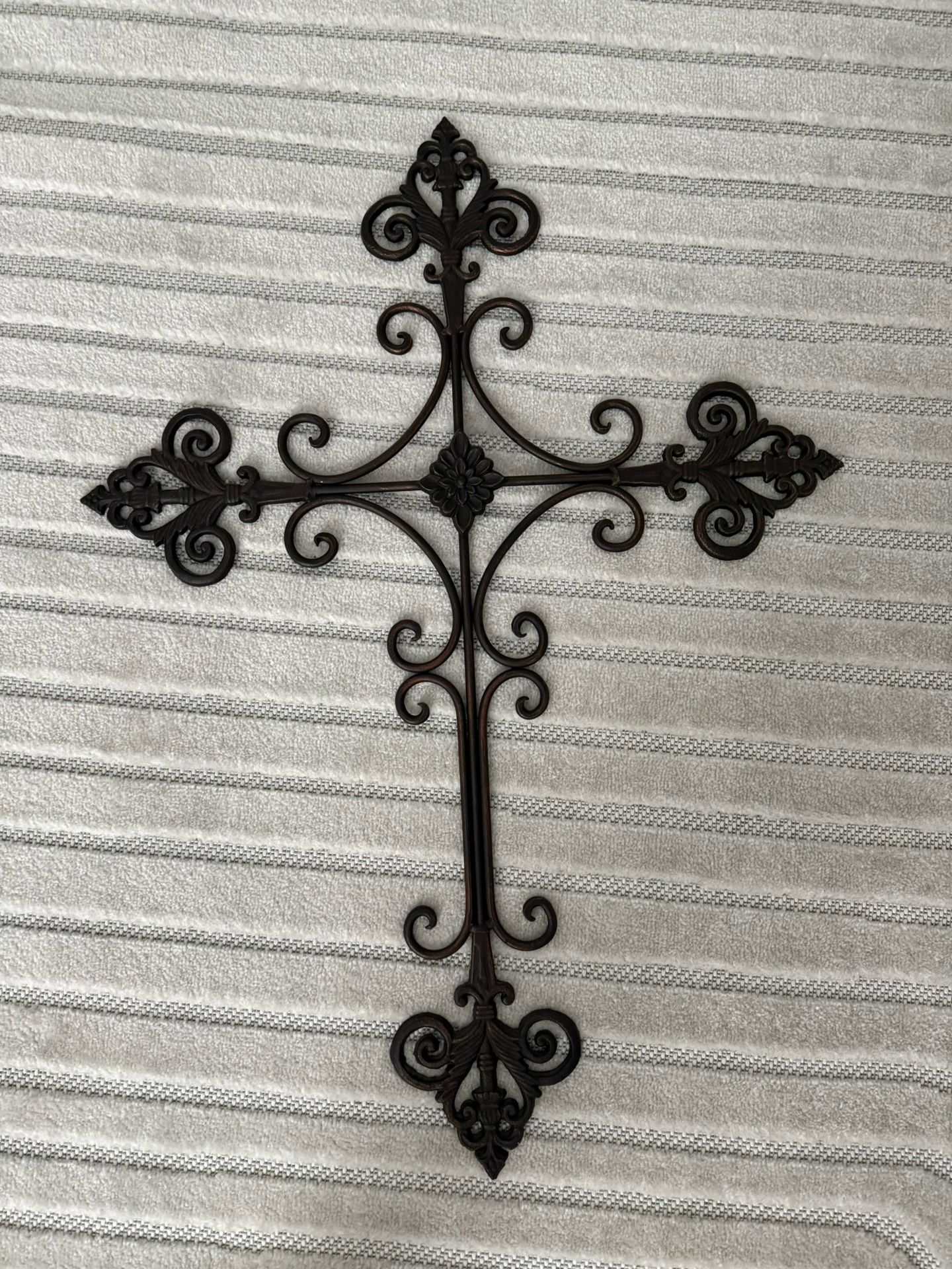 Cross Wall Decor Cast Iron Heavy