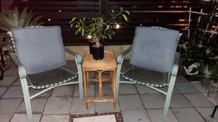 PATIO CHAIRS and TABLE