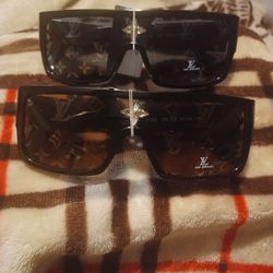 Womans LV Sunglasses. Black/brown/white