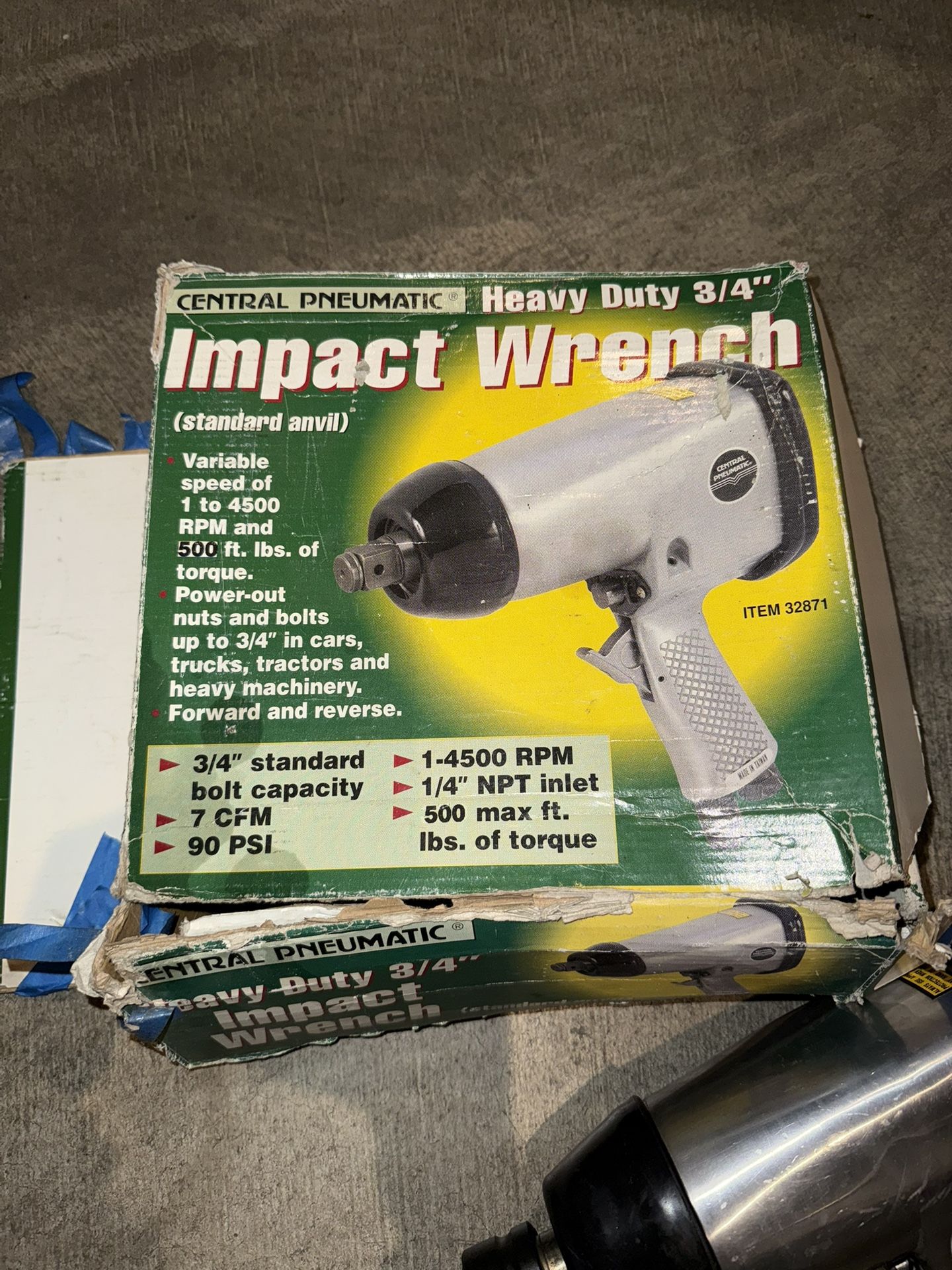Heavy Duty 3/4” Air Impact Wrench