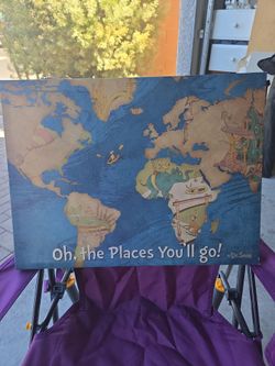 Dr. Seuss Oh, the Places You'll Go Canvas Print