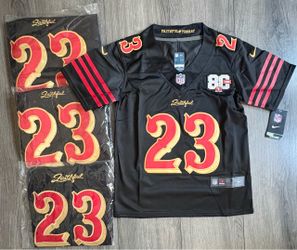 San Francisco 49ers #23 McCaffrey YOUTH Faithful to the Bay Jersey