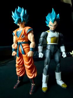 SH figuarts blue goku and vegeta