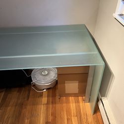 Glass top Desk/table - $275 OBO