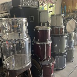 Retired Sell Everything $4000  Drums Cymbals  Hardware. PA's Mixers Work Stations Base Amps