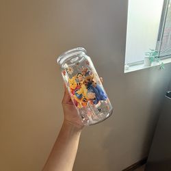 Plastic cup with design