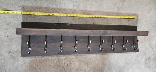 Wood coat hanger