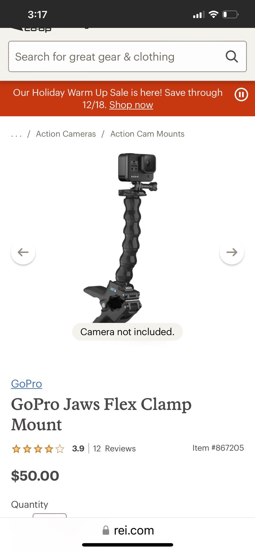 GoPro Jaws Flex Clamp