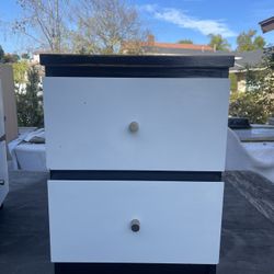 Set Of Two NightStands Shelf Cabinet