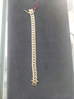 Cuban bracelet 14k solid 102.5 grams