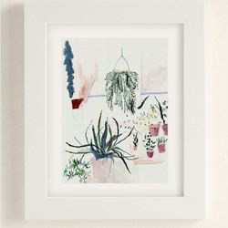 Potted Garden Art Print by ALICIA GALER