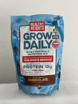 Healthy Heights Grow Daily Kids Protein Drink Mix – Chocolate, 3+