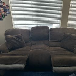 2 Piece Recliner Sofa 