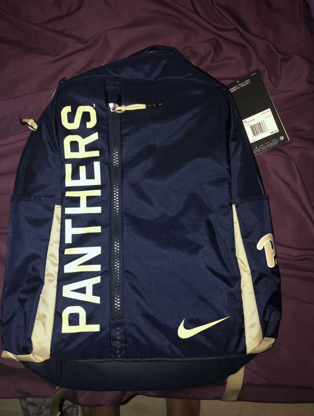 Pitt Panthers Nike Team Name Vapor Power Backpack - Navy