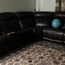 Triple leather Sofa/ Couch 