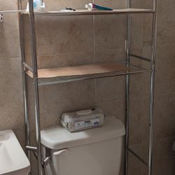 Over the toilet shelf (3-4 shelves)