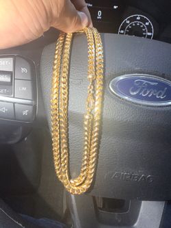 18k Franco gold chain