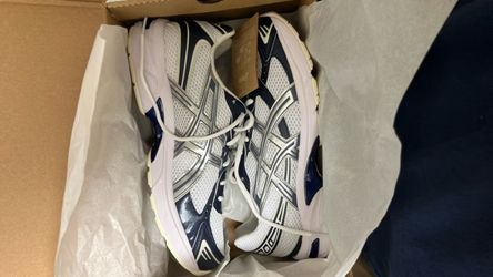 ASICS Gel Running Sneakers White Navy Silver