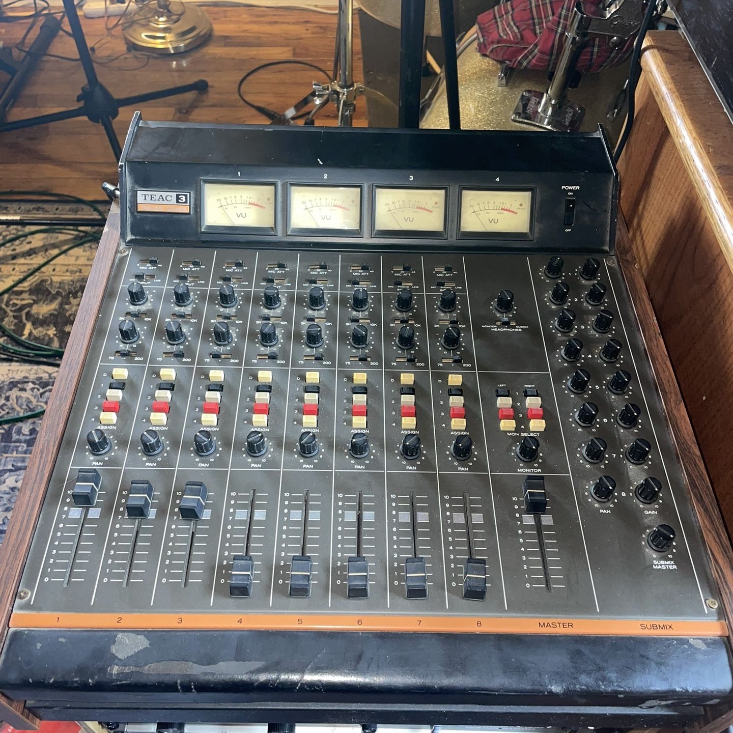 RARE Tascam/Teac model 3 8 track audio mixer for Sale in