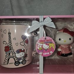 Hello Kitty Mug And Figure Set