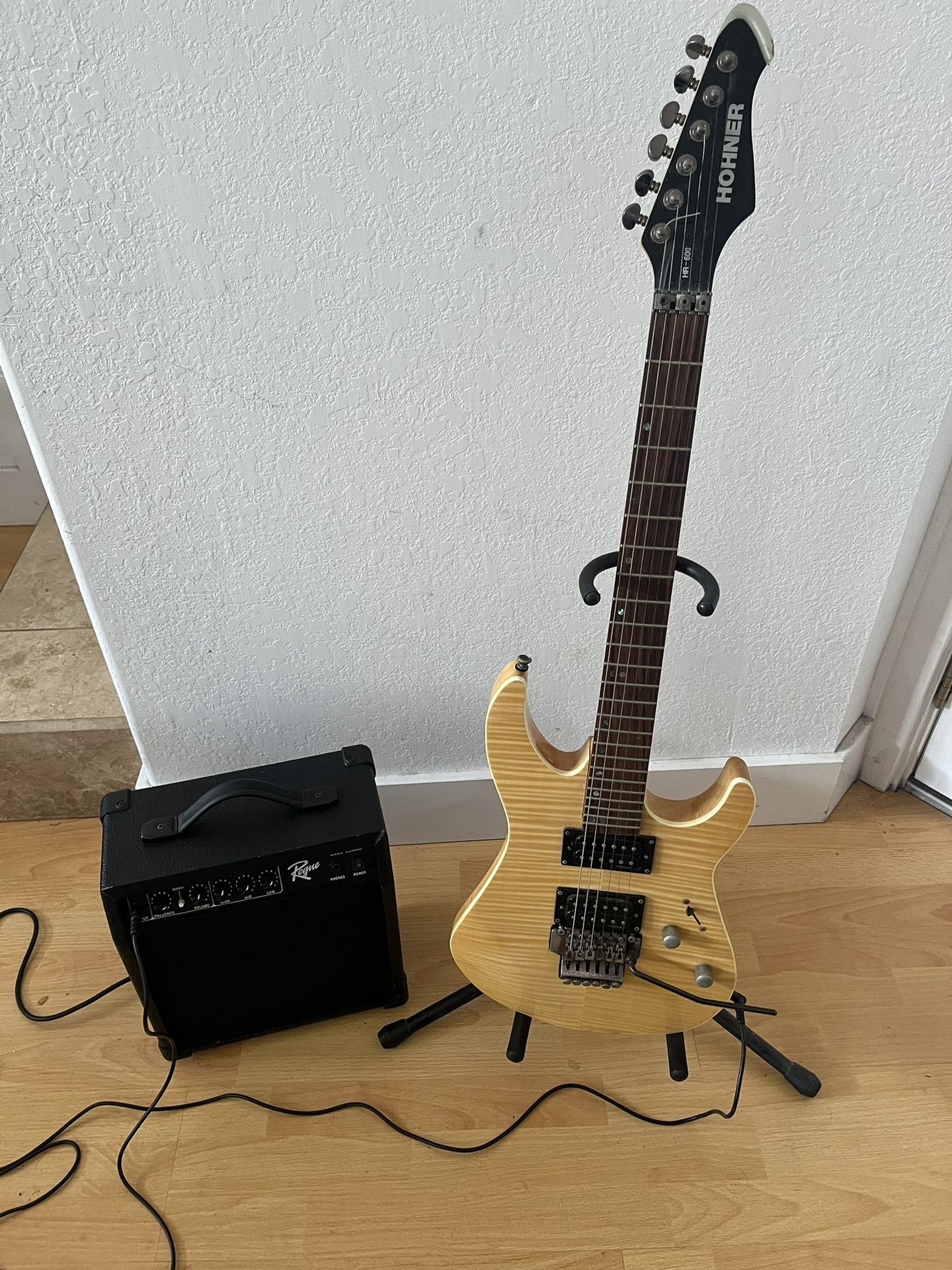 Hohner Electric Guitar And Rogue Amp