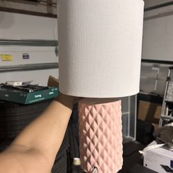 PINK LAMP FOR DESK OR NIGHTSTAND 