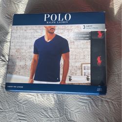 Polo Ralph Lauren Slim Fit Cotton V-Necks Small 