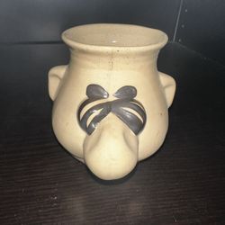 Peter Petrie Designs Pottery " Egg Separator Garlic Storage Open Nose Ugly Face