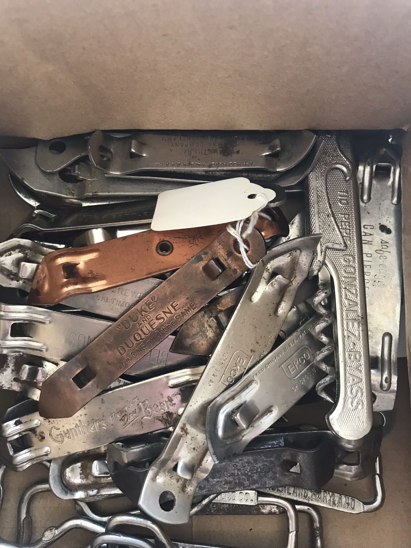 Vintage bottle openers