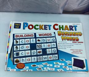 Building words pocket chart – teacher, classroom, student, reading