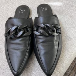 A New Day Women's Amber Slip-On Mule Flats with Memory Foam Insole Sz  8