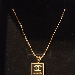Repurposed CC Charm Necklace Gold