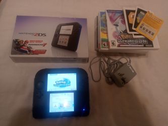 Electric Blue Nintendo 2ds BUNDLE