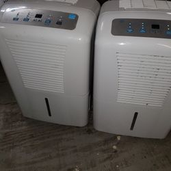Two GE 50-Pint Dehumidifiers 