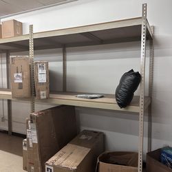 🏗️ Heavy Duty Garage / Warehouse Shelves – Wood Included