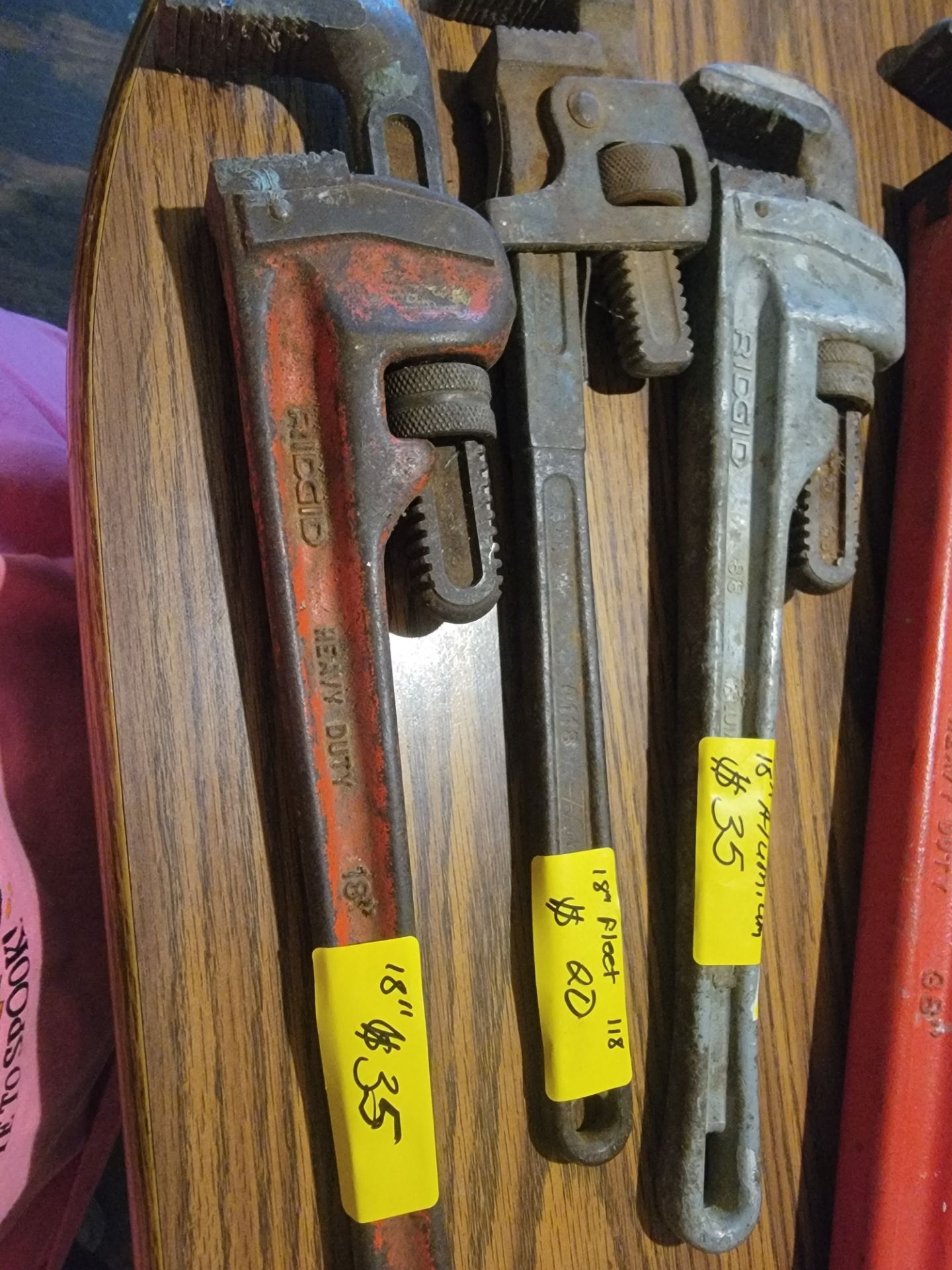4 pipe wrenches