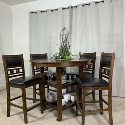 High Multi-Functional Dining Table & 4 Chairs