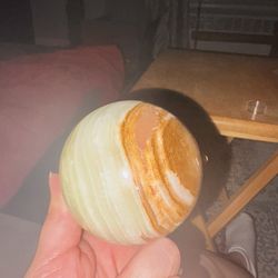 Green onyx sphere