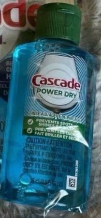 New! 27 Bottles Of Cascade 3-in-1 Power Dry Rinse Aid 59 ml 2 fl oz