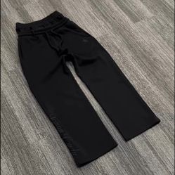 Black Double Waistband Sweatpants 