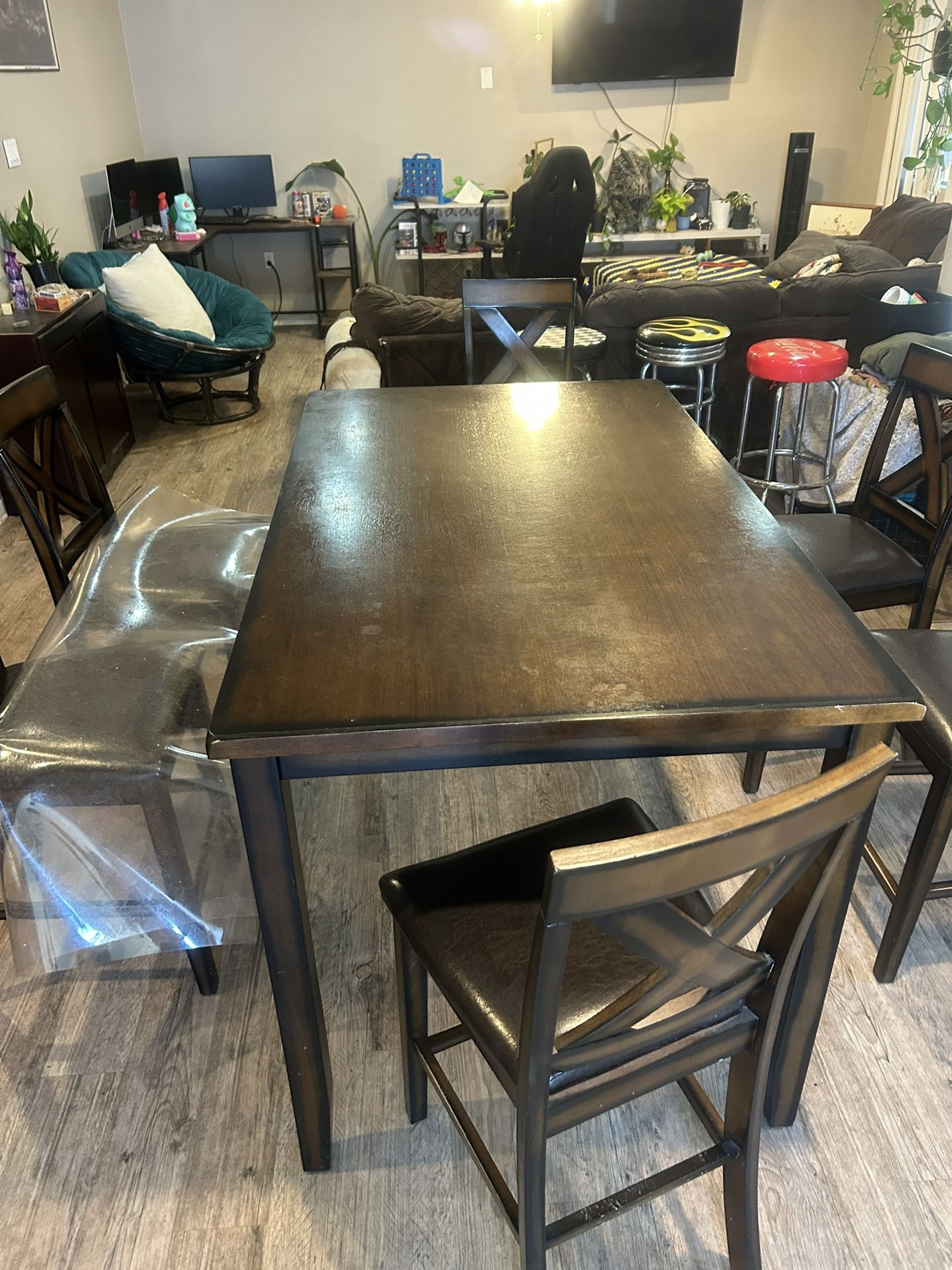 6 Person Wooden Dining Table